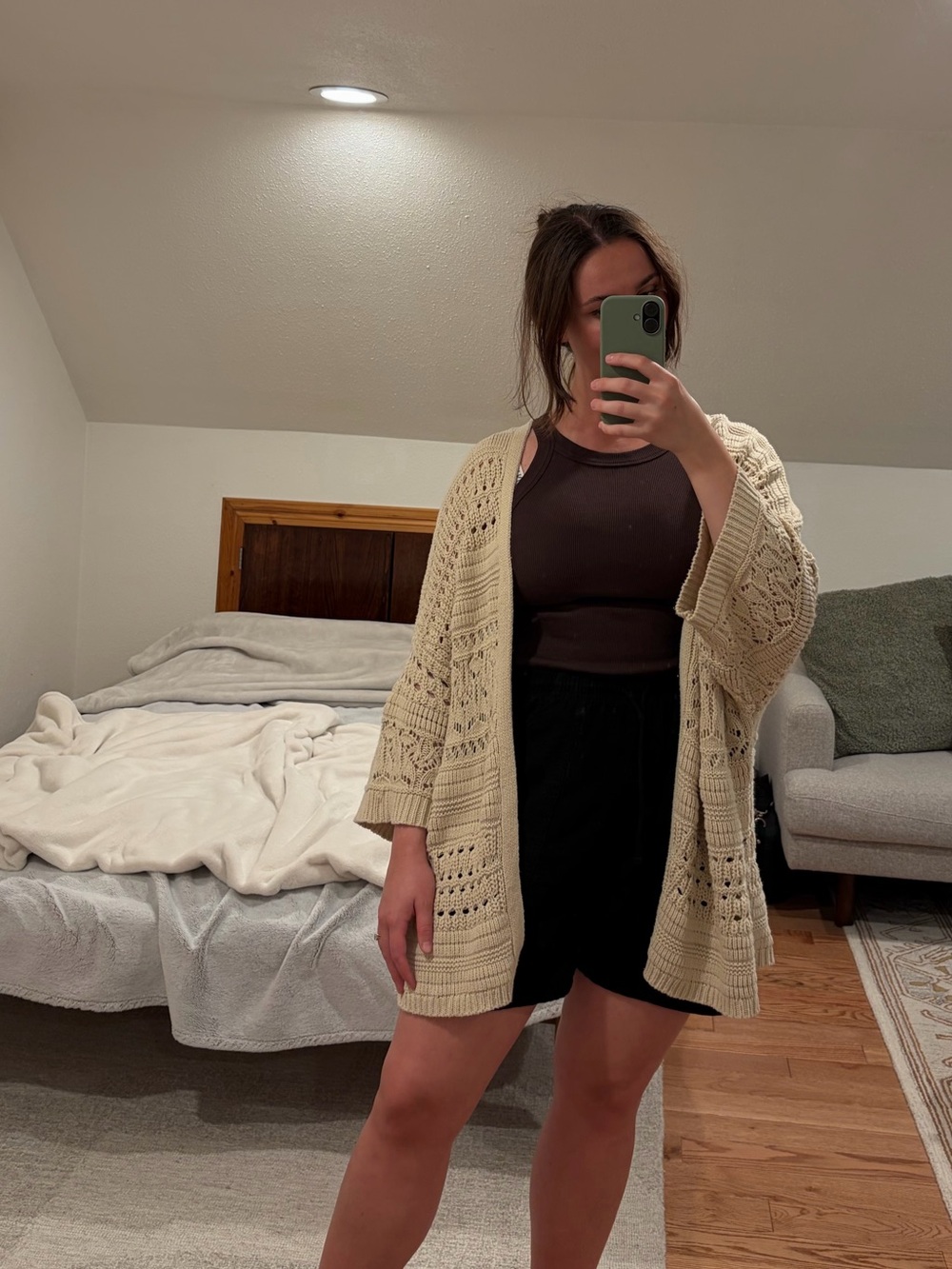 Lucky Brand crochet knit cardigan - Picture 2 of 5
